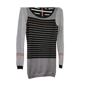 Volcom Dress Womens XS Knit Grunge Witchy Lightweight‎ Striped Colorblock Mini
